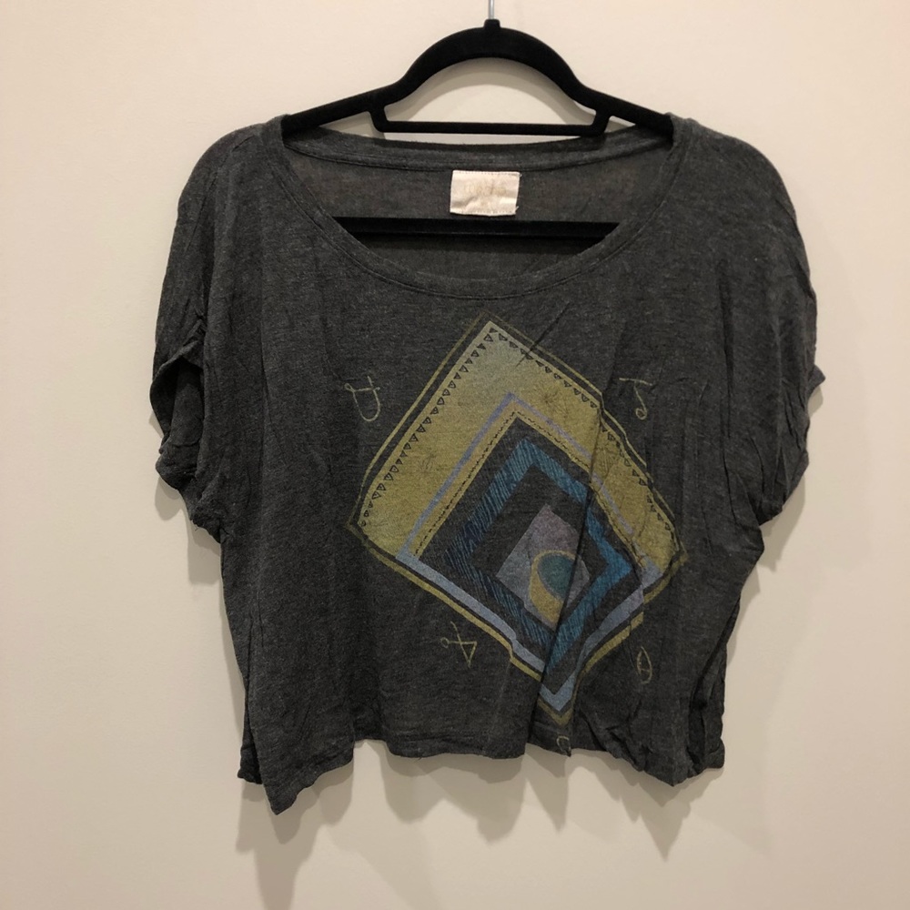 Grey Crop Top XS
